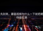 先别笑，蘑菇视频为什么一下就把期待值拉满