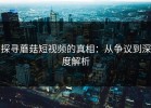 探寻蘑菇短视频的真相：从争议到深度解析