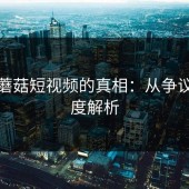 探寻蘑菇短视频的真相：从争议到深度解析