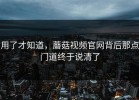 用了才知道，蘑菇视频官网背后那点门道终于说清了