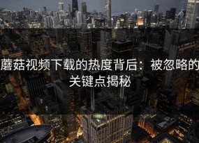 蘑菇视频下载的热度背后：被忽略的关键点揭秘