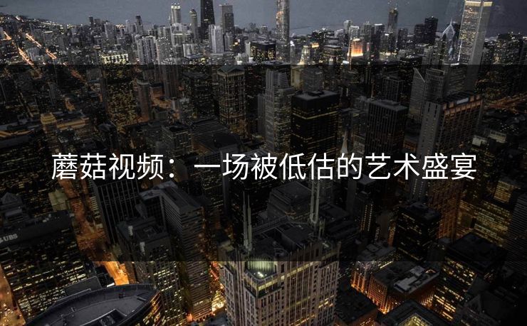 蘑菇视频：一场被低估的艺术盛宴
