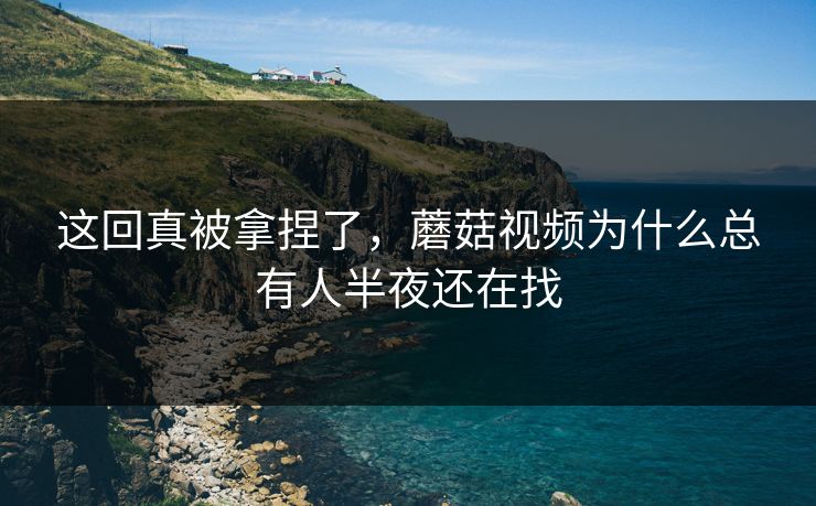 这回真被拿捏了，蘑菇视频为什么总有人半夜还在找